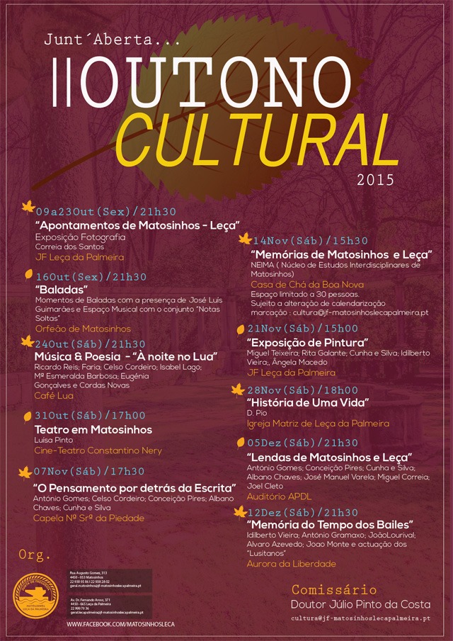Programa Outono Cultural 2015