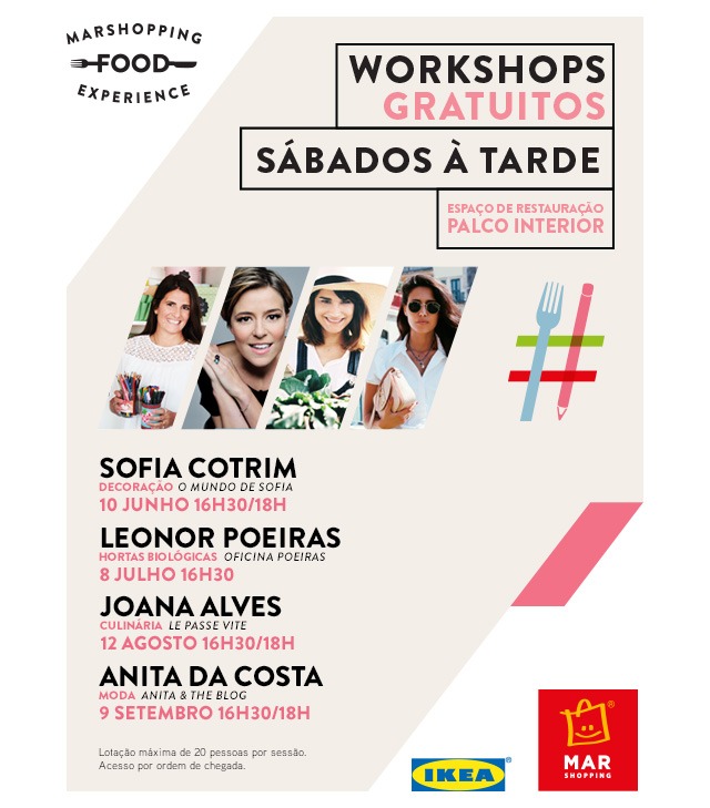 WORKSHOPS GRATUITOS