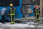 Autocarro da Resende incendeia-se em Matosinhos