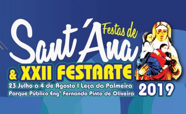 Cartaz das Festas de Santa Ana e Festarte 2019 – Leça da Palmeira
