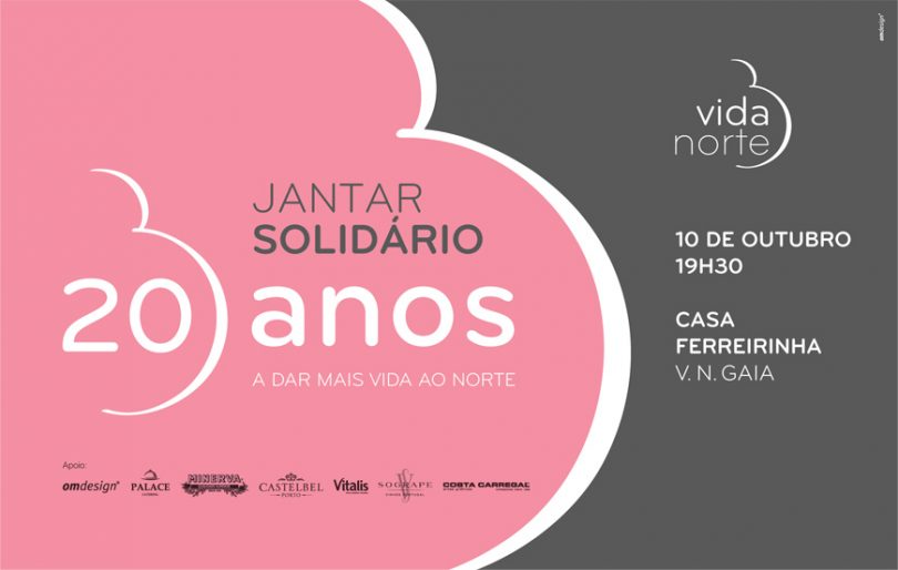 Vida Norte celebra 20º aniversário com jantar solidário