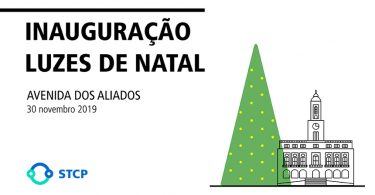 30 de novembro, arranque das celebrações natalícias no Porto com a inauguração das luzes de Natal na Avenida dos Aliados