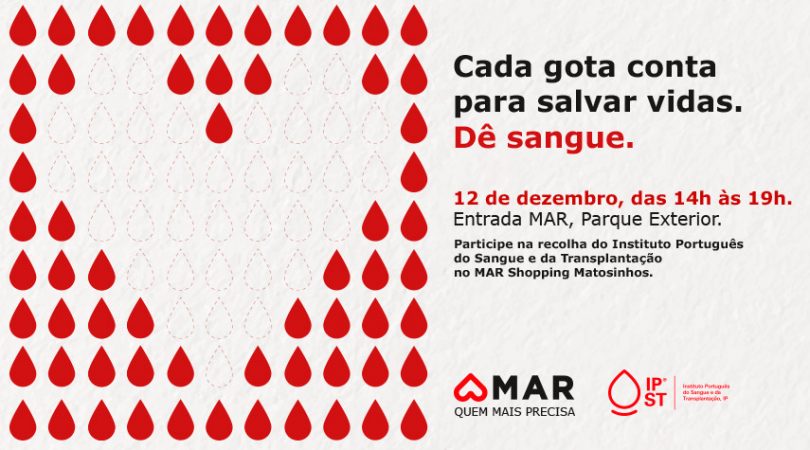 recolha de sangue no MAR Shopping Matosinhos