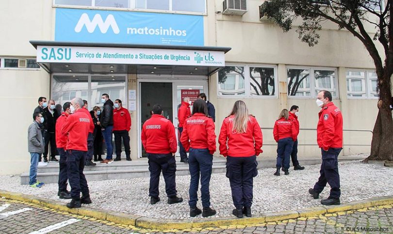 Bombeiros de Matosinhos recebem vacina contra a Covid-19