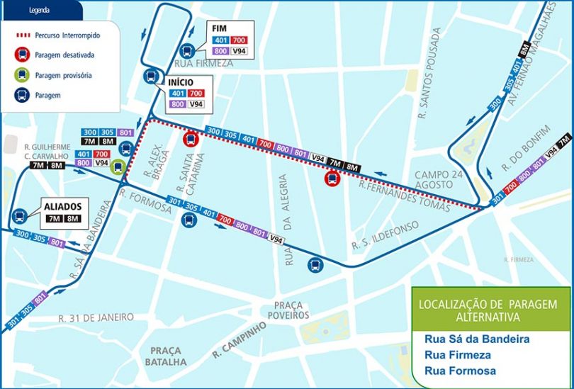 STCP volta a circular pela Rua Formosa