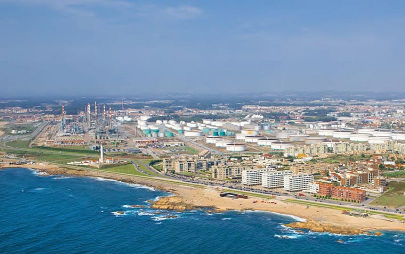 Vista aérea Refinaria de Matosinhos