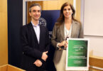 Entrega certificado “Coração Verde”. Isabel Bragada da Cruz e Filipe Araújo