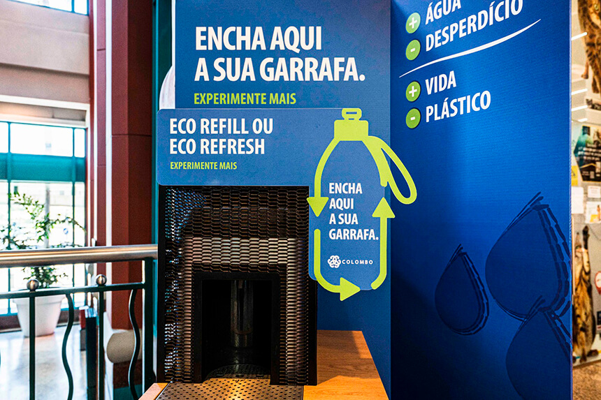 Água Filrada (water refill stations)