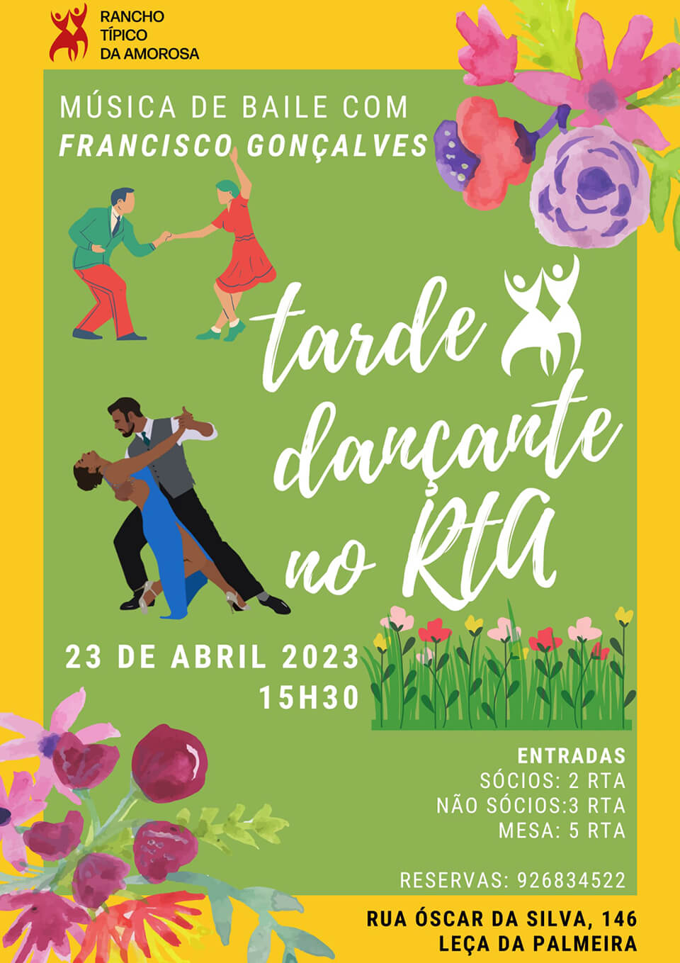 Cartaz - Tarde Dançante no RTA