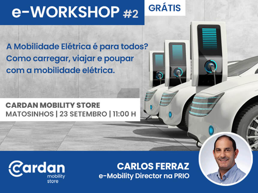 Cardan Mobility Store recebe novo e-workshop sobre mobilidade elétrica