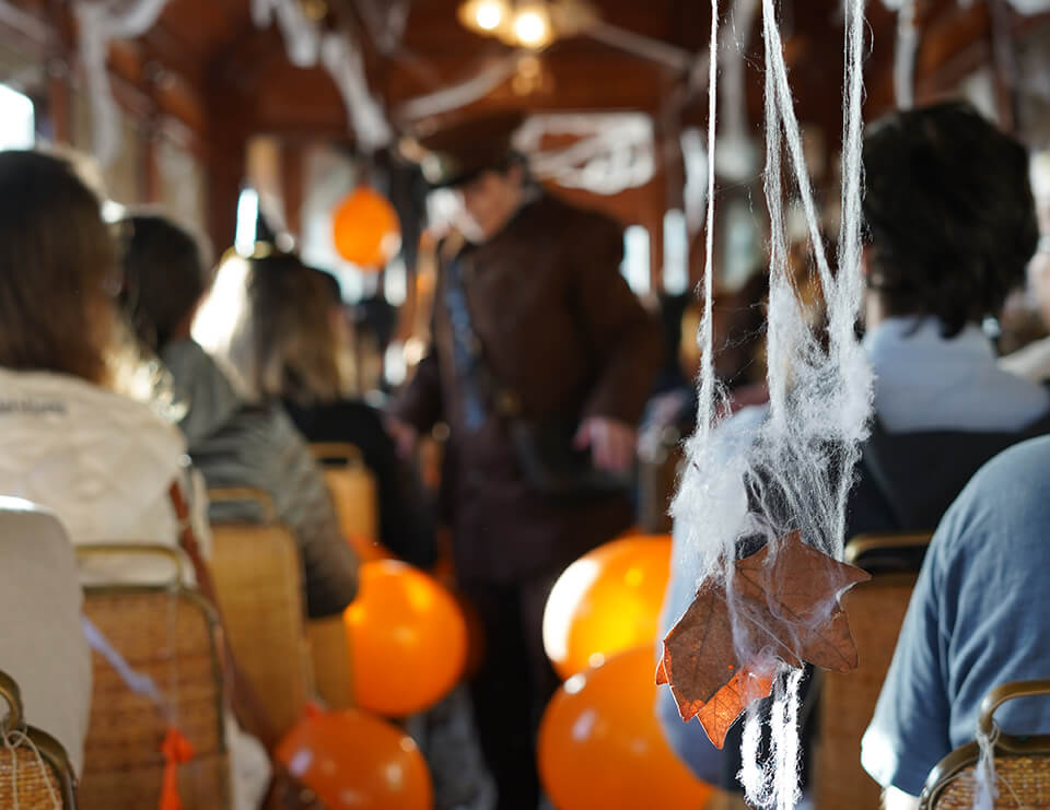 Halloween aterrador no Museu do Carro Eléctrico