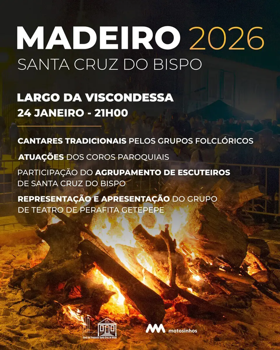 Cartaz Madeiro Santa Cruz do Bispo 2026