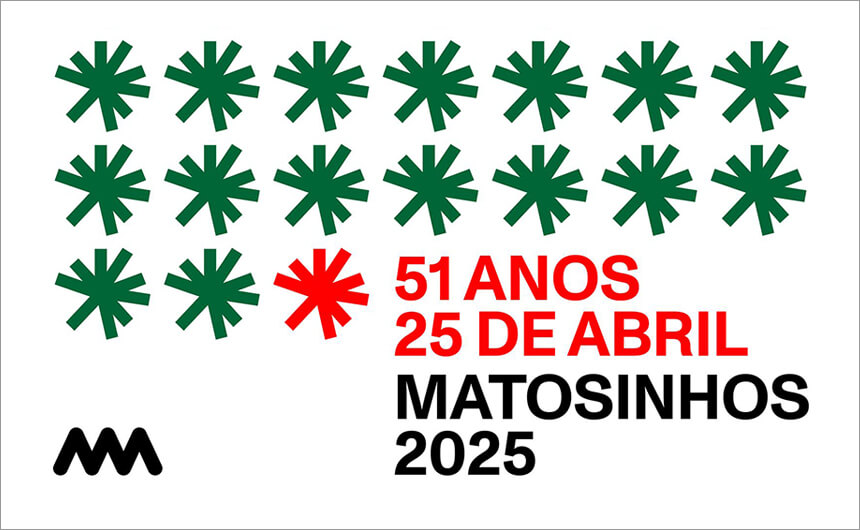 Cartaz Comemorações 51 Anos de Abril - Matosinhos 2025