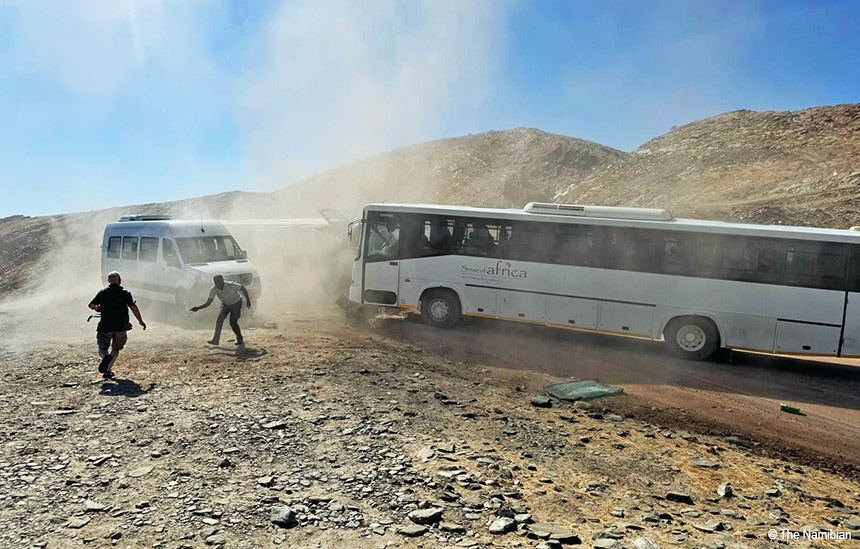 Autocarros sinistrados Namíbia