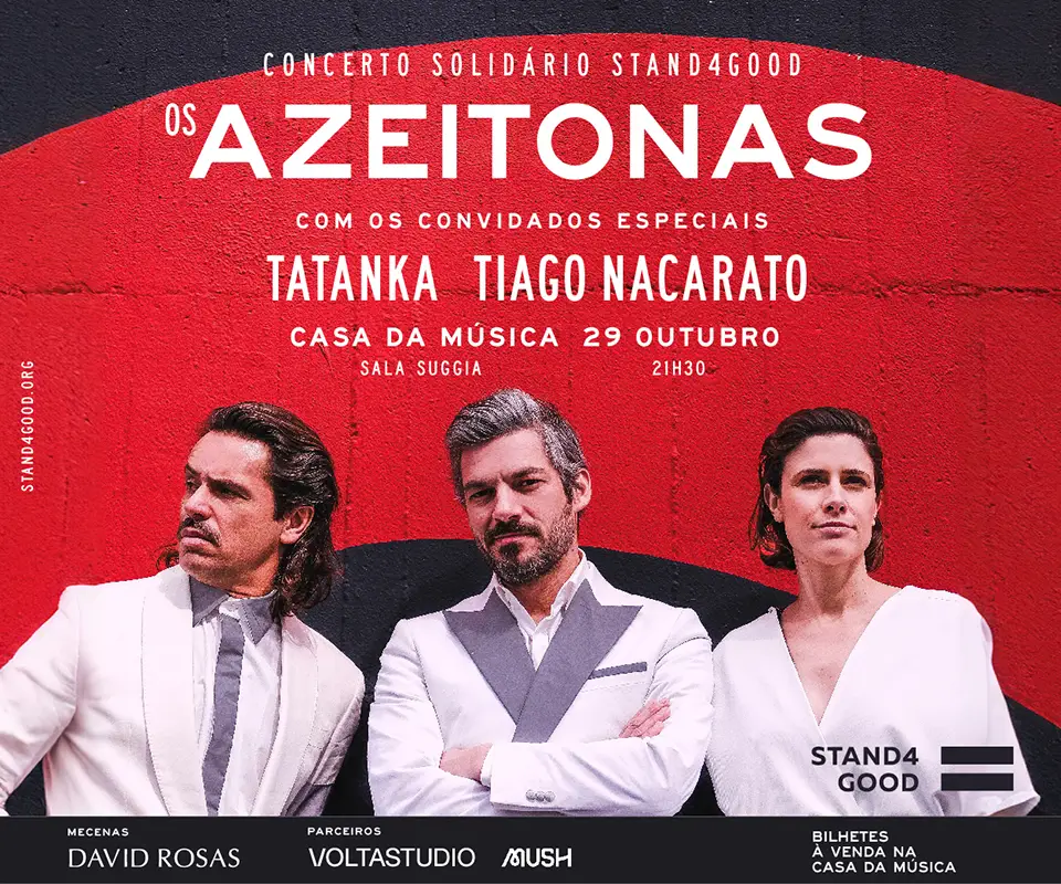 Os Azeitonas convidam Tatanka e Tiago Nacarato para Concerto Solidário