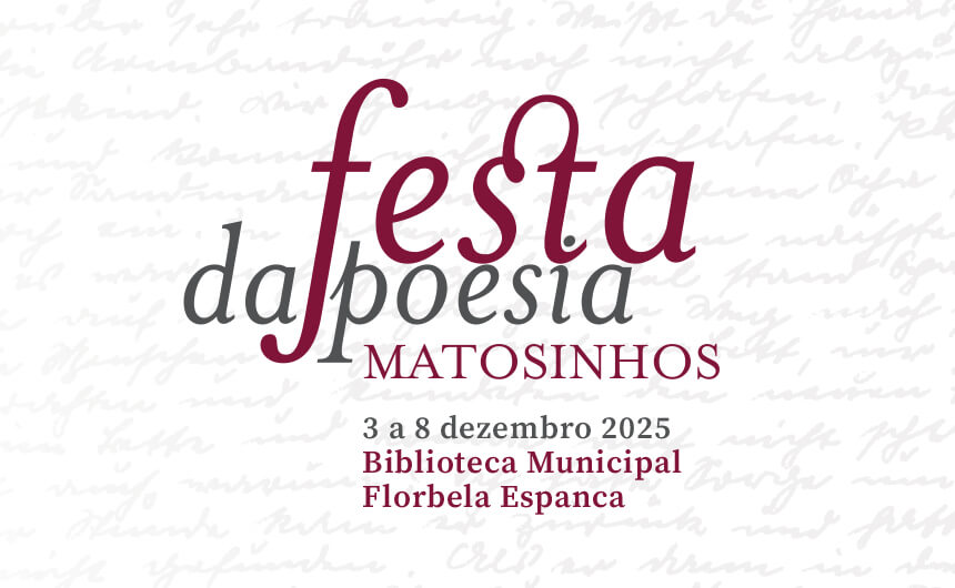 Cartaz Festa da Poesia Matosinhos 2025