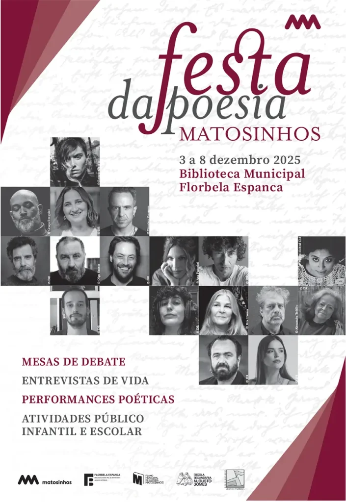 Cartaz Festa da Poesia Matosinhos 2025