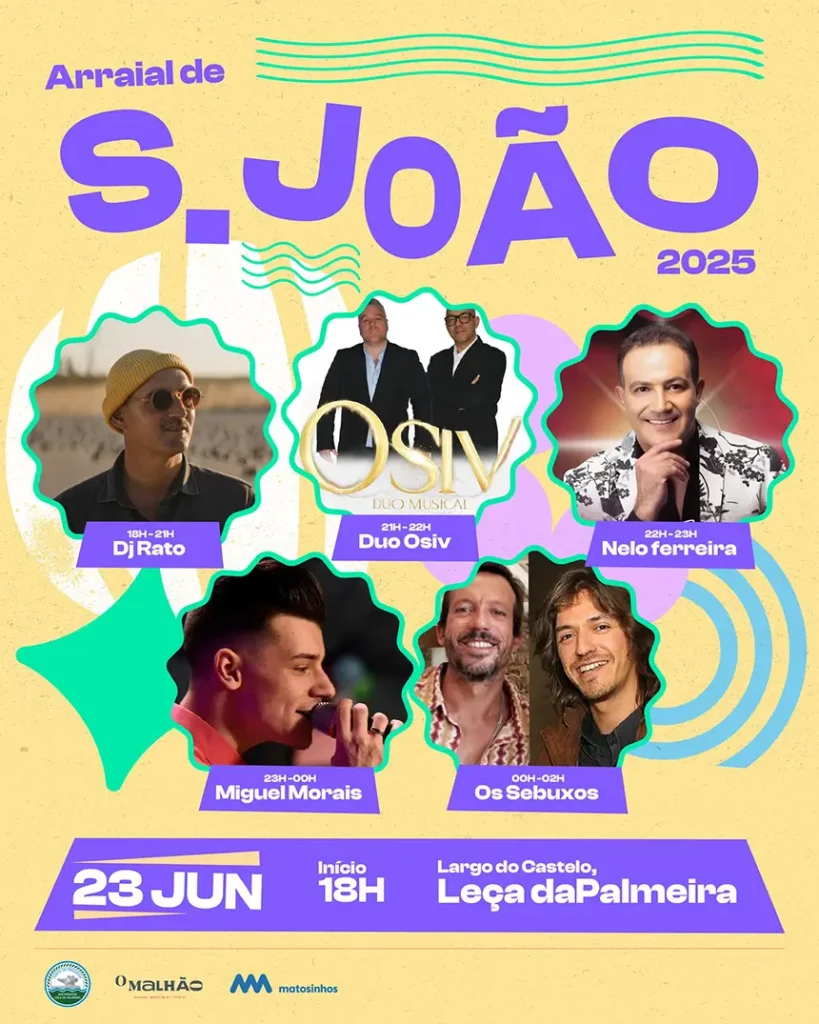 Arraial de São João em Leça da Palmeira - Cartaz