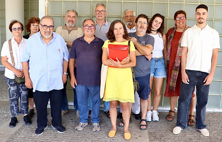 Comitiva de candidatos e candidatas Bloco Esquerda Matosinhos