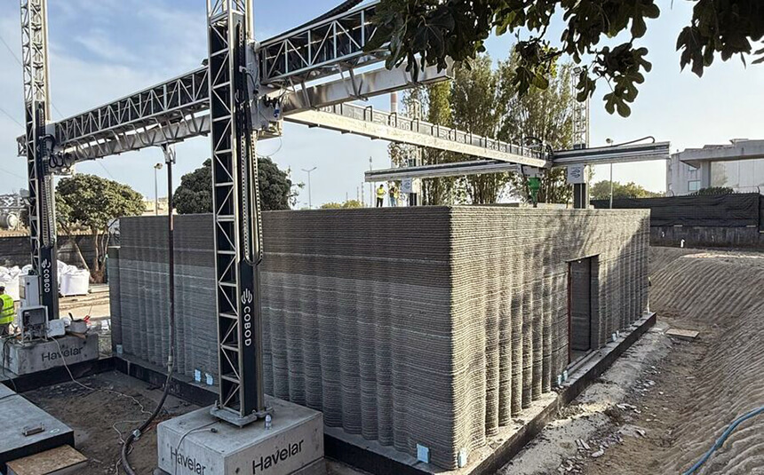 Primeiro edifício público impresso em 3D pela Havelar, em Matosinhos.