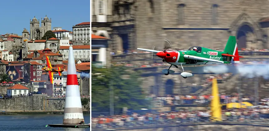 Acrobacias aéreas Porto
