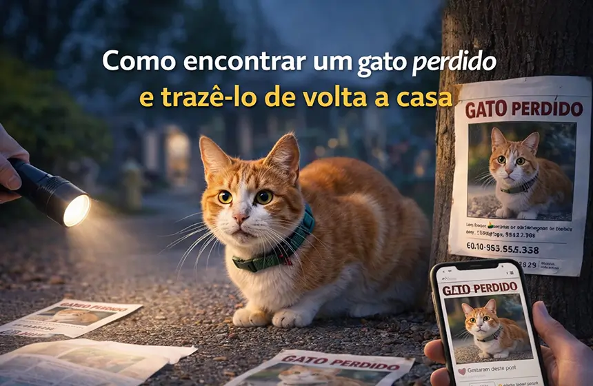 Como encontrar um gato perdido e trazê-lo de volta a casa