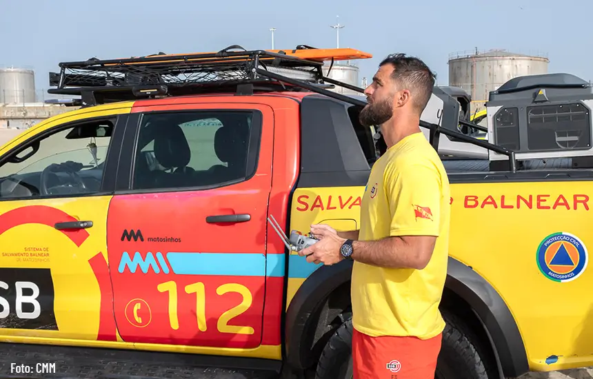 Drones reforçam socorro e vigilância em Matosinhos