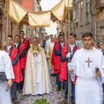 Pálio - Procissão do Corpo de Deus em Leça da Palmeira