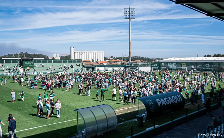 Festejos subida Liga 3 - Estádio Leça FC