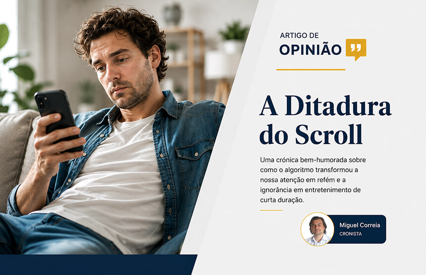A Ditadura do Scroll - Artigo Opinião Miguel Correia